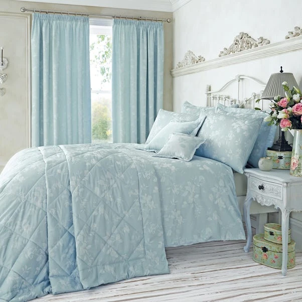 Dunelm Eden Duck-Egg Standard Pillowcase 4 Dunelm Eden Duck-Egg Standard Pillowcase - Image 2