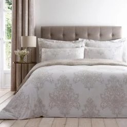 Dunelm Versailles Natural Reversible Duvet Cover And Pillowcase Set -pillowcase shop 1000075981 alt03