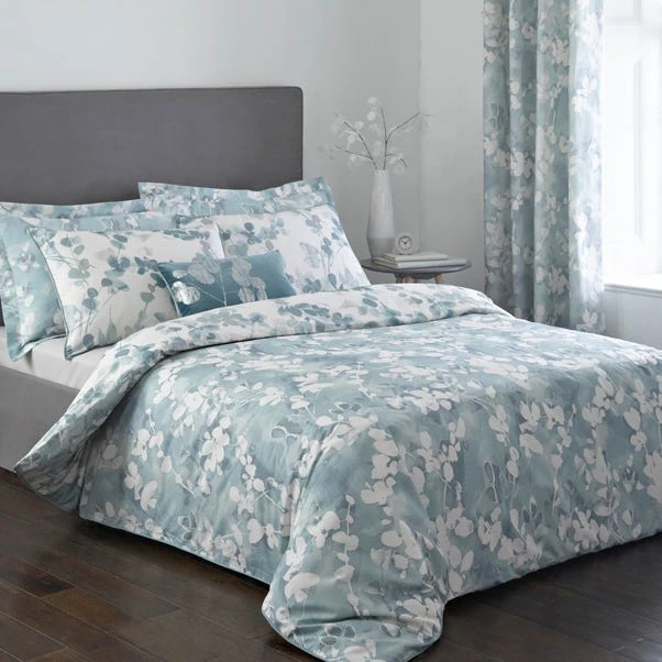 Dunelm Honesty Teal Reversible Duvet Cover And Pillowcase Set 4 Dunelm Honesty Teal Reversible Duvet Cover And Pillowcase Set - Image 2