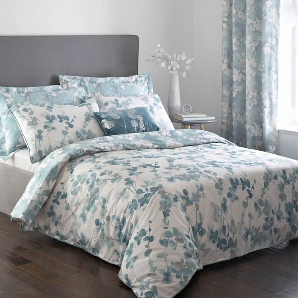 Dunelm Honesty Teal Reversible Duvet Cover And Pillowcase Set 6 Dunelm Honesty Teal Reversible Duvet Cover And Pillowcase Set - Image 4