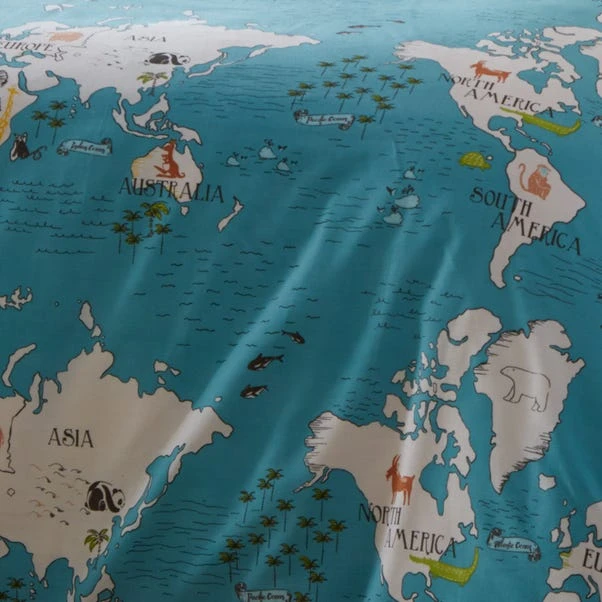 Dunelm My World Reversible Duvet Cover And Pillowcase Set 6 Dunelm My World Reversible Duvet Cover And Pillowcase Set - Image 4