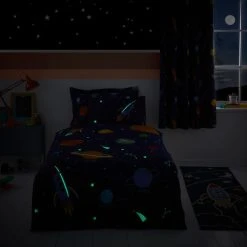 Dunelm Space Glow In The Dark Duvet Cover And Pillowcase Set 10 Dunelm Space Glow In The Dark Duvet Cover And Pillowcase Set -pillowcase shop 1000109491 alt02