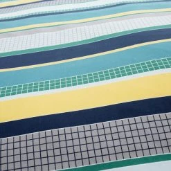 Dunelm Geo Green Duvet Cover And Pillowcase Twin Pack Set -pillowcase shop 1000117500 alt04