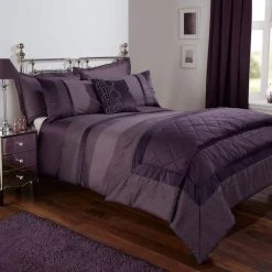 Dunelm Julianna Purple Duvet Cover And Pillowcase Set -pillowcase shop 1000119082 alt04