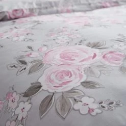 Dunelm Rosemont Grey Duvet Cover And Pillowcase Set -pillowcase shop 1000119170 alt03