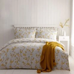 Dunelm Alisha Floral Yellow Reversible Duvet Cover And Pillowcase Set 12 Dunelm Alisha Floral Yellow Reversible Duvet Cover And Pillowcase Set -pillowcase shop 1000140015 alt04