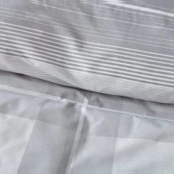 Dunelm Colby Grey Reversible Duvet Cover And Pillowcase Set -pillowcase shop 1000140116 alt02