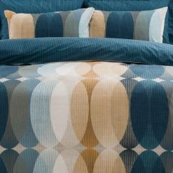 Elements Elijah Blue Reversible Duvet Cover And Pillowcase Set -pillowcase shop 1000140208 alt03