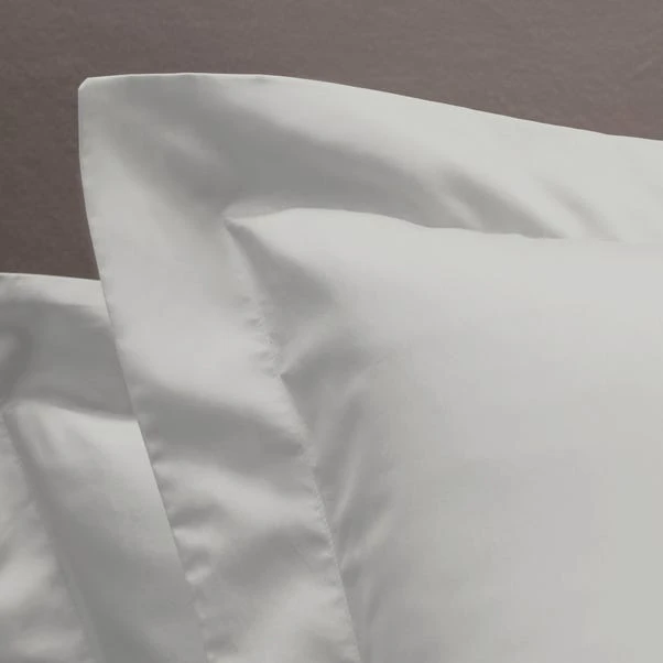 Dorma 300 Thread Count 100% Cotton Sateen Plain Oxford Pillowcase 8 Dorma 300 Thread Count 100% Cotton Sateen Plain Oxford Pillowcase - Image 6