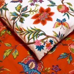 Riva Home Furn. Pomelo Orange Reversible Duvet Cover And Pillowcase Set -pillowcase shop 1000155185 alt02