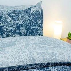 Furn Furn. Winter Woods Midnight Blue Reversible Duvet Cover And Pillowcase Set -pillowcase shop 1000155188 alt02