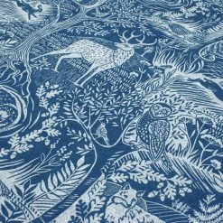 Furn Furn. Winter Woods Midnight Blue Reversible Duvet Cover And Pillowcase Set -pillowcase shop 1000155188 alt04