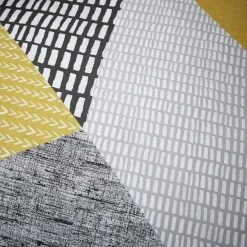 Catherine Lansfield Larsson Geo Ochre Reversible Duvet Cover And Pillowcase Set -pillowcase shop 1000155200 alt03