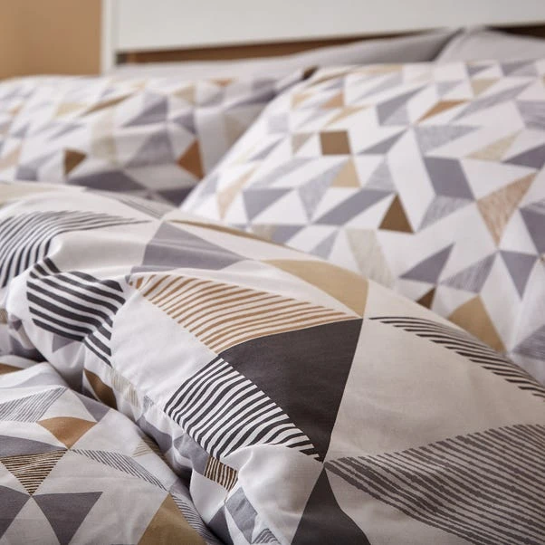 Elements Bako Reversible Geometric Natural Duvet Cover And Pillowcase Set 7 Elements Bako Reversible Geometric Natural Duvet Cover And Pillowcase Set - Image 5