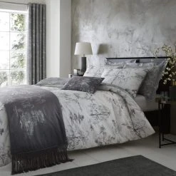 Dunelm Chinoiserie Grey Reversible Duvet Cover And Pillowcase Set -pillowcase shop 1000159699 alt02