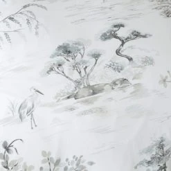 Dunelm Chinoiserie Grey Reversible Duvet Cover And Pillowcase Set -pillowcase shop 1000159699 alt03