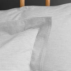 Dunelm Riviera Grey Stripe Oxford Pillowcase -pillowcase shop 1000159881 alt01