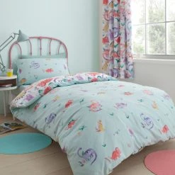 Dunelm Dinosaur Pink Reversible Duvet Cover And Pillowcase Set -pillowcase shop 1000160557 alt01