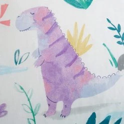 Dunelm Dinosaur Pink Reversible Duvet Cover And Pillowcase Set -pillowcase shop 1000160557 alt02