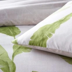 Riva Home Furn. Plantain Leaf Green Reversible Duvet Cover And Pillowcase Set -pillowcase shop 1000161283 alt01