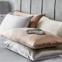 Dorma Silver Silk Pillowcase 11 Dorma Silver Silk Pillowcase -pillowcase shop 1000161522 alt01