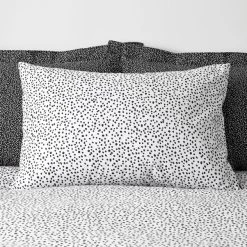 Dunelm Dottie Black Duvet Cover And Pillowcase Set -pillowcase shop 1000166739 alt04