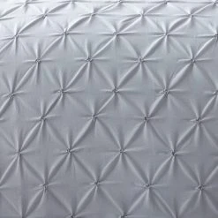 Dunelm Leo Pintuck 100% Cotton Grey Duvet Cover And Pillowcase Set -pillowcase shop 1000166747 alt02