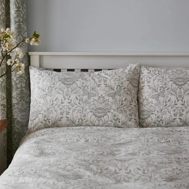 Dunelm Evesham 100% Cotton Green Duvet Cover And Pillowcase Set 8 Dunelm Evesham 100% Cotton Green Duvet Cover And Pillowcase Set - Image 6