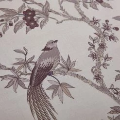 Dunelm Oriental Bird Mauve Duvet Cover And Pillowcase Set -pillowcase shop 1000167073 alt02