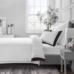 Dorma Purity Kington Black Duvet Cover And Pillowcase Set 10 Dorma Purity Kington Black Duvet Cover And Pillowcase Set -pillowcase shop 1000167089 alt02