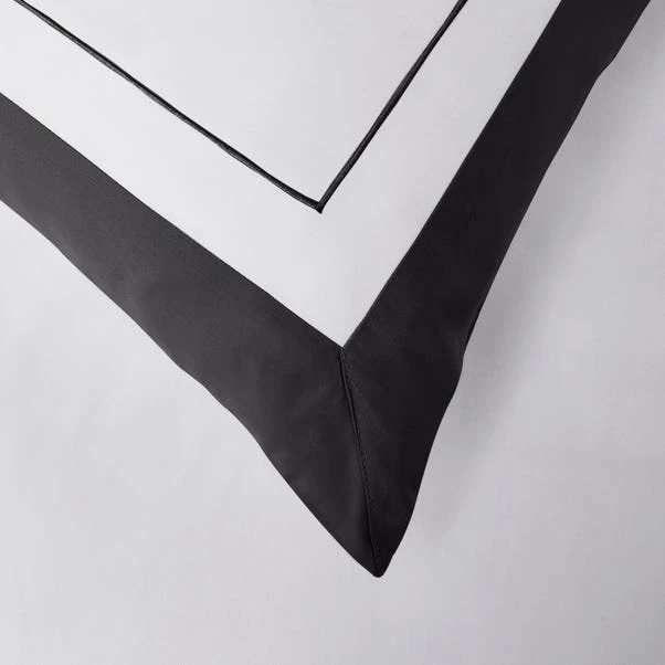 Dorma Purity Kington Black Duvet Cover And Pillowcase Set 6 Dorma Purity Kington Black Duvet Cover And Pillowcase Set - Image 4
