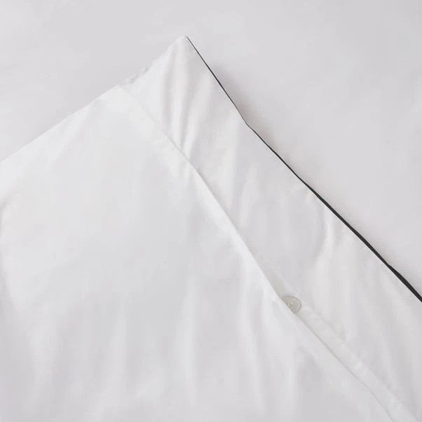 Dorma Purity Kington Black Duvet Cover And Pillowcase Set 7 Dorma Purity Kington Black Duvet Cover And Pillowcase Set - Image 5