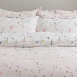 Dunelm Fiori Pink Floral Reversible Duvet Cover And Pillowcase Set -pillowcase shop 1000167103 alt05