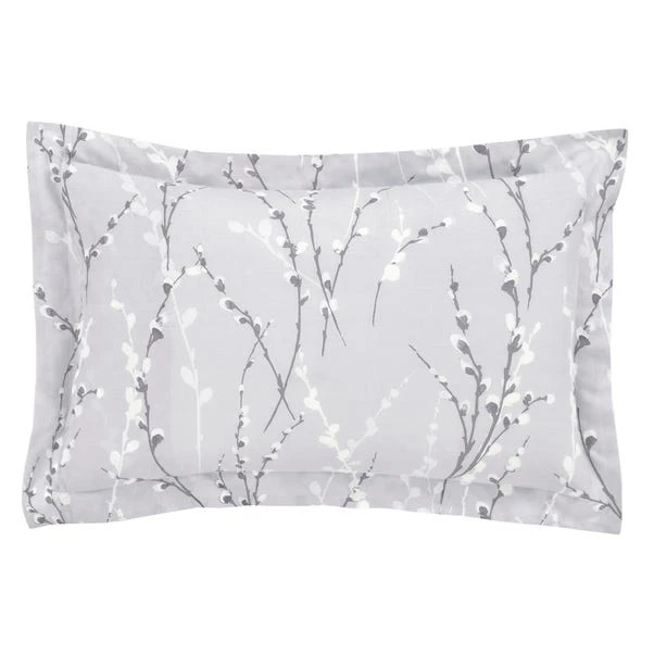 Dunelm Belle Grey Oxford Pillowcase 4 Dunelm Belle Grey Oxford Pillowcase - Image 2