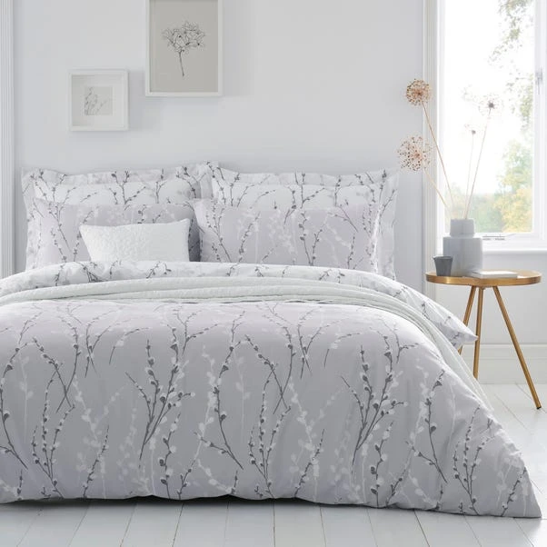 Dunelm Belle Grey Oxford Pillowcase 6 Dunelm Belle Grey Oxford Pillowcase - Image 4