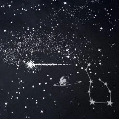 Dunelm Black Space Dinosaur Single Duvet Cover And Pillowcase Set -pillowcase shop 1000167402 alt05