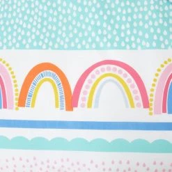 Dunelm Elements Rainbow Geometric 100% Cotton Duvet Cover And Pillowcase Twin Pack Set -pillowcase shop 1000167424 alt03