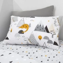 Dunelm Elements Geosaurus 100% Cotton Duvet Cover And Pillowcase Twin Pack Set 12 Dunelm Elements Geosaurus 100% Cotton Duvet Cover And Pillowcase Twin Pack Set -pillowcase shop 1000167428 alt04