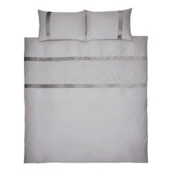Catherine Lansfield Silver Sequin Cluster Duvet Cover And Pillowcase Set -pillowcase shop 1000169065 alt03