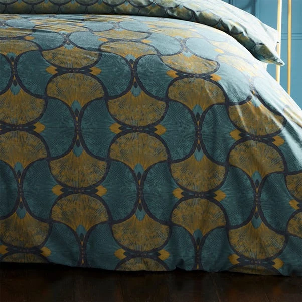 Furn Furn. Riva Decora Teal Duvet Cover And Pillowcase Set 5 Furn Furn. Riva Decora Teal Duvet Cover And Pillowcase Set - Image 3
