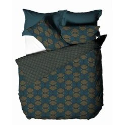Furn Furn. Riva Decora Teal Duvet Cover And Pillowcase Set 9 Furn Furn. Riva Decora Teal Duvet Cover And Pillowcase Set -pillowcase shop 1000170834 alt03