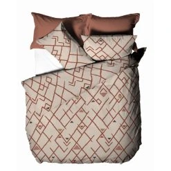 Furn Furn. Riva Inka Brick Duvet Cover And Pillowcase Set 9 Furn Furn. Riva Inka Brick Duvet Cover And Pillowcase Set -pillowcase shop 1000170838 alt03