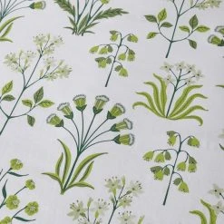 Dunelm Florentina Green 100% Cotton Reversible Duvet Cover And Pillowcase Set -pillowcase shop 1000180709 alt05