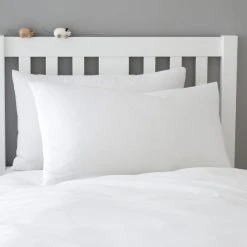 Dunelm Mini Waffle White 100% Cotton Duvet Cover And Pillowcase Set -pillowcase shop 1000180804 alt01