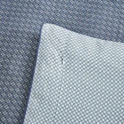 Dorma Abbotswood 100% Cotton Navy Duvet Cover And Pillowcase Set -pillowcase shop 1000181165 alt03