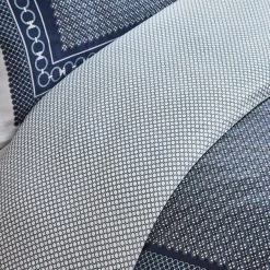Dorma Abbotswood 100% Cotton Navy Duvet Cover And Pillowcase Set -pillowcase shop 1000181165 alt04