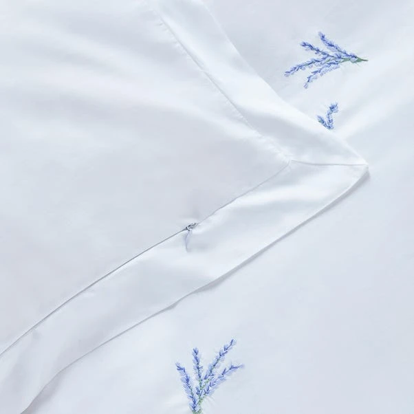 Dorma Ashmore Lavender 100% Cotton Duvet Cover And Pillowcase Set 5 Dorma Ashmore Lavender 100% Cotton Duvet Cover And Pillowcase Set - Image 3
