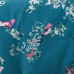Dunelm Beautiful Birds Teal Duvet Cover And Pillowcase Set 9 Dunelm Beautiful Birds Teal Duvet Cover And Pillowcase Set -pillowcase shop 1000181836 alt02