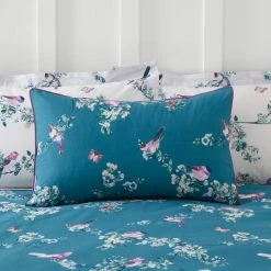 Dunelm Beautiful Birds Teal Duvet Cover And Pillowcase Set 10 Dunelm Beautiful Birds Teal Duvet Cover And Pillowcase Set -pillowcase shop 1000181836 alt03