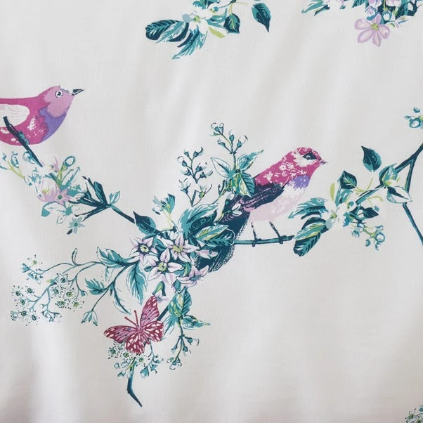 Dunelm Beautiful Birds Teal Duvet Cover And Pillowcase Set 7 Dunelm Beautiful Birds Teal Duvet Cover And Pillowcase Set - Image 5